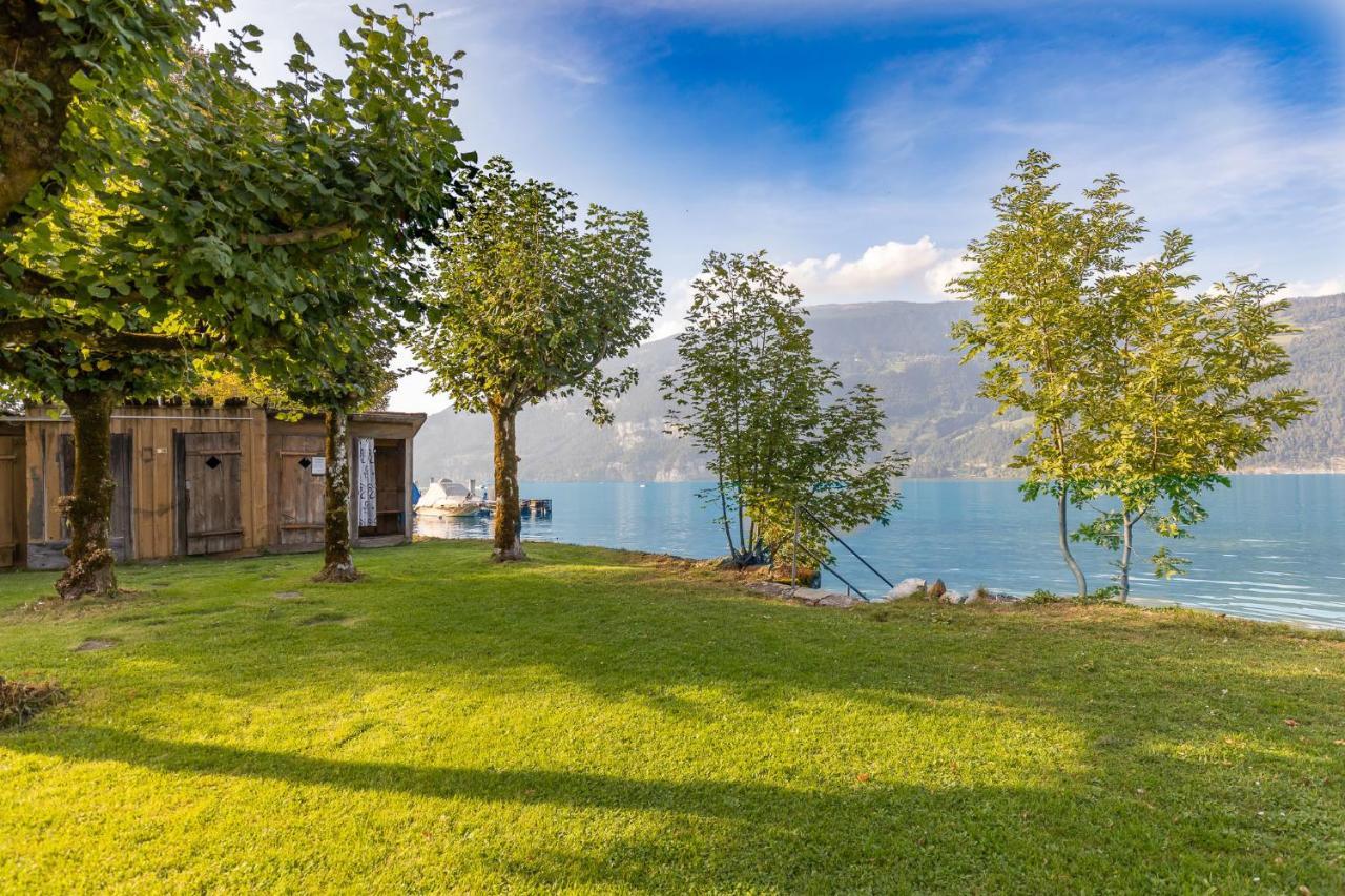 Strandhuesli Directly On Lake Thun Därligen Dış mekan fotoğraf