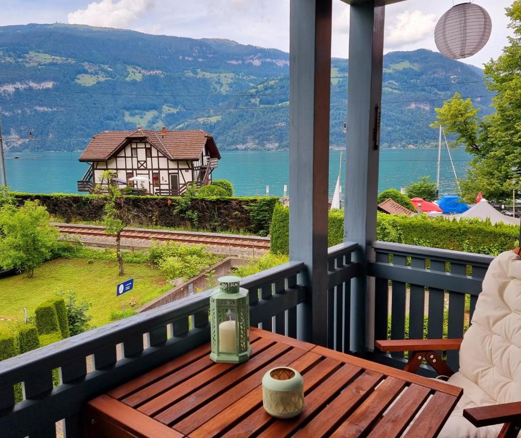 Strandhuesli Directly On Lake Thun Därligen Dış mekan fotoğraf