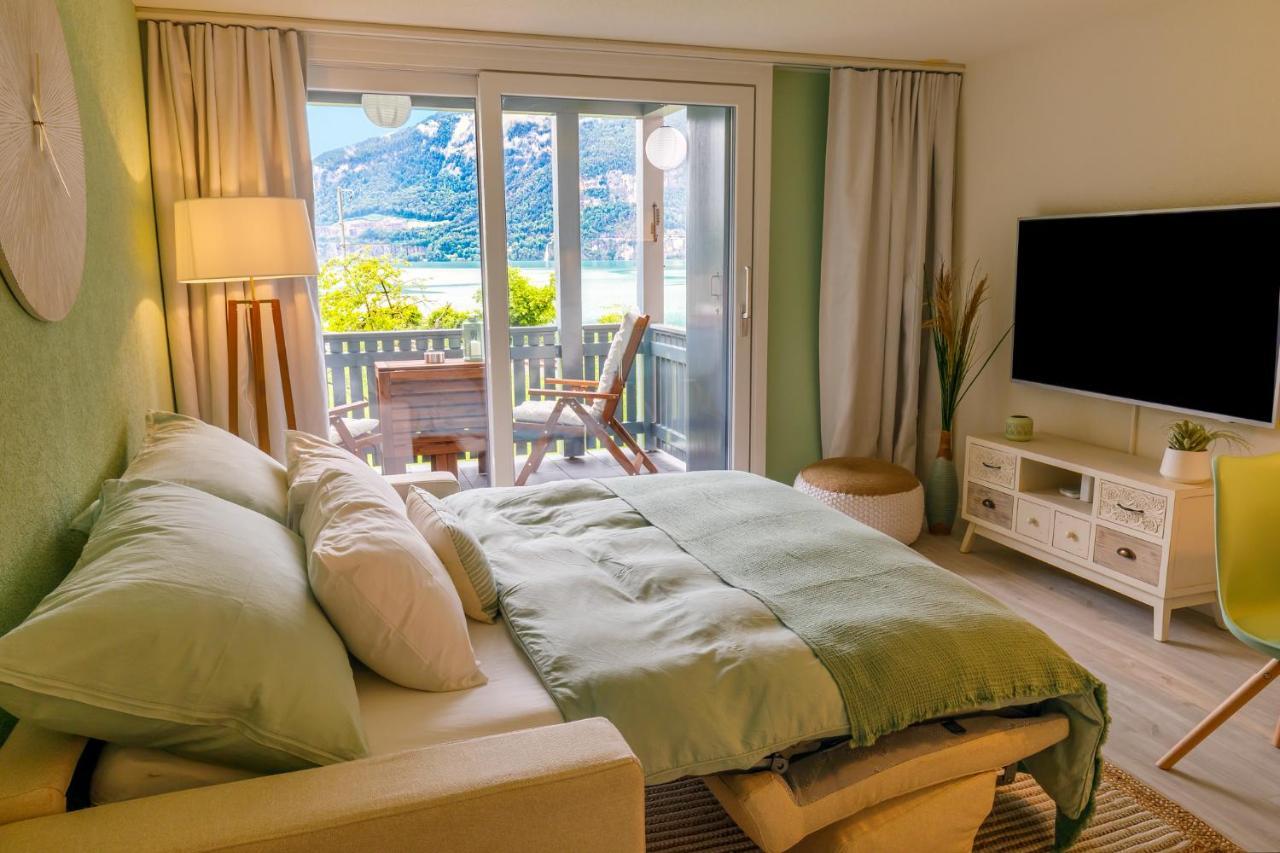 Strandhuesli Directly On Lake Thun Därligen Dış mekan fotoğraf