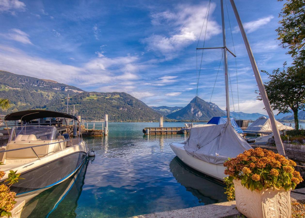 Strandhuesli Directly On Lake Thun Därligen Dış mekan fotoğraf
