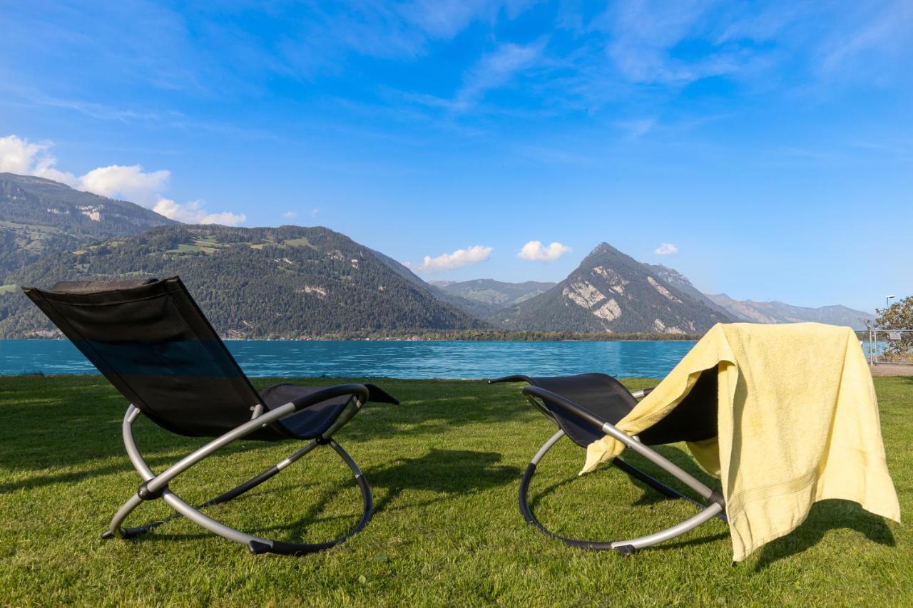 Strandhuesli Directly On Lake Thun Därligen Dış mekan fotoğraf
