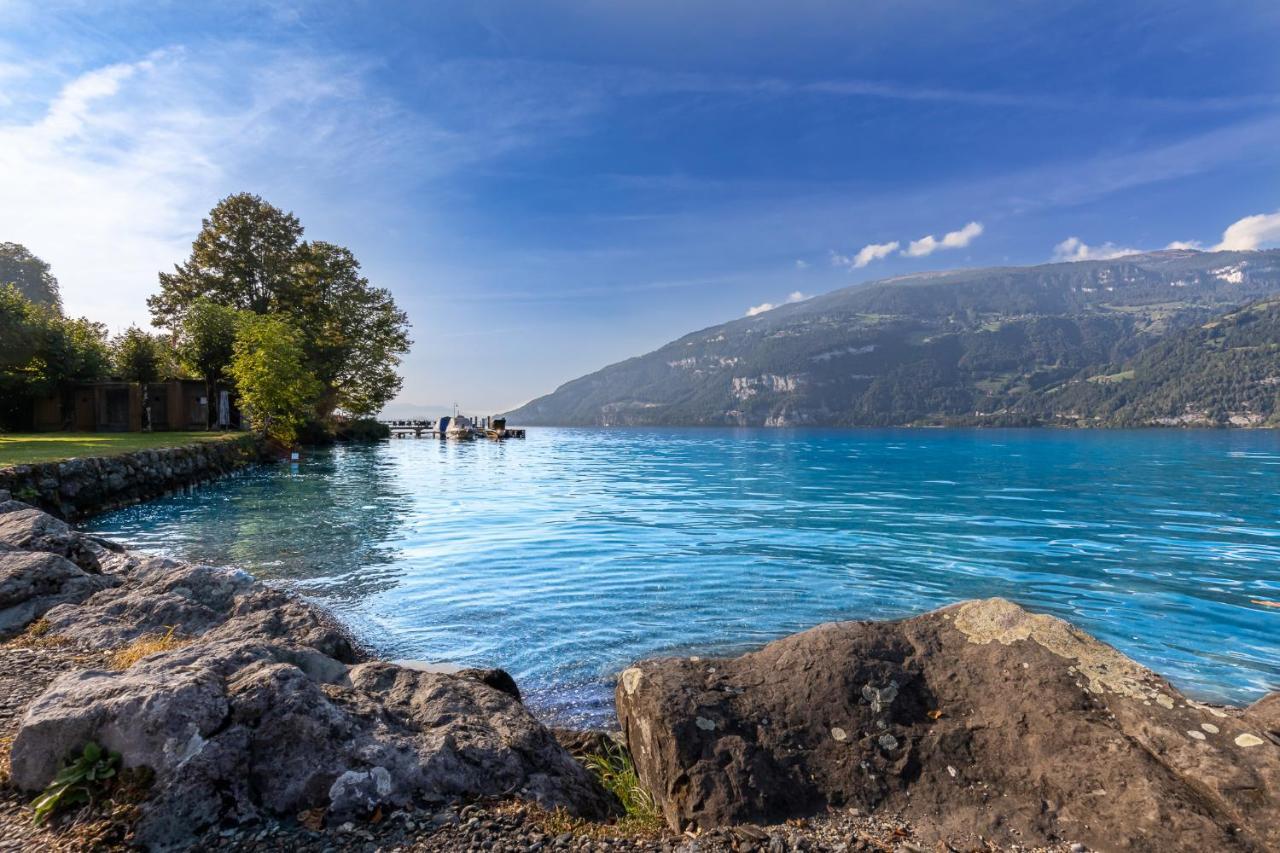 Strandhuesli Directly On Lake Thun Därligen Dış mekan fotoğraf